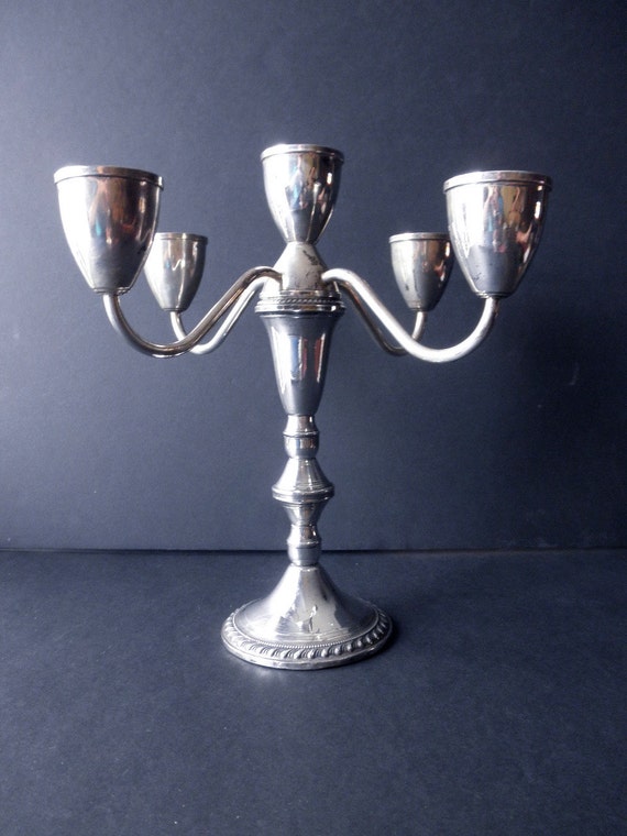 vintage sterling silver Duchin 5 candle candelabra by TrunkGypsies