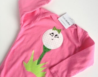 Pink Girl Golf One Piece Bodysuit Little Caddy