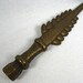 Vintage Lamp Finial Large Antique Brass Finish 1930s Deco