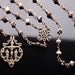 Bronze Wire Wrapped Rosary (Unbreakable): Brioche Agate