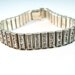 Art Deco Bracelet Catamore Sterling Rhinestones Detailed Engraving 1940s Jewelry