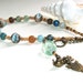 Recovery Prayer & Meditation Beads // 12 Step Beads // Natural Gemstone Wood Brass