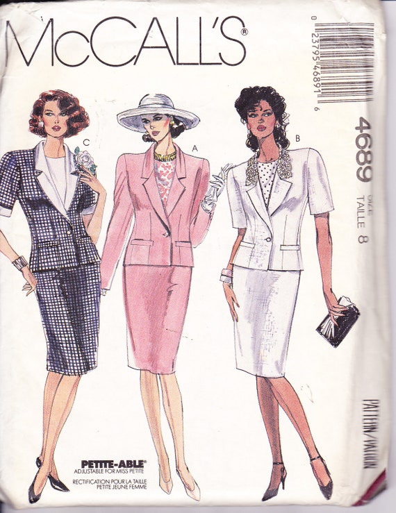 Women's Sewing Pattern Lined Blazer Jacket Blouse and