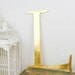 Vintage Pub letter L Shop Front sign, 24 carat gold leaf, shop front antique signage industrial