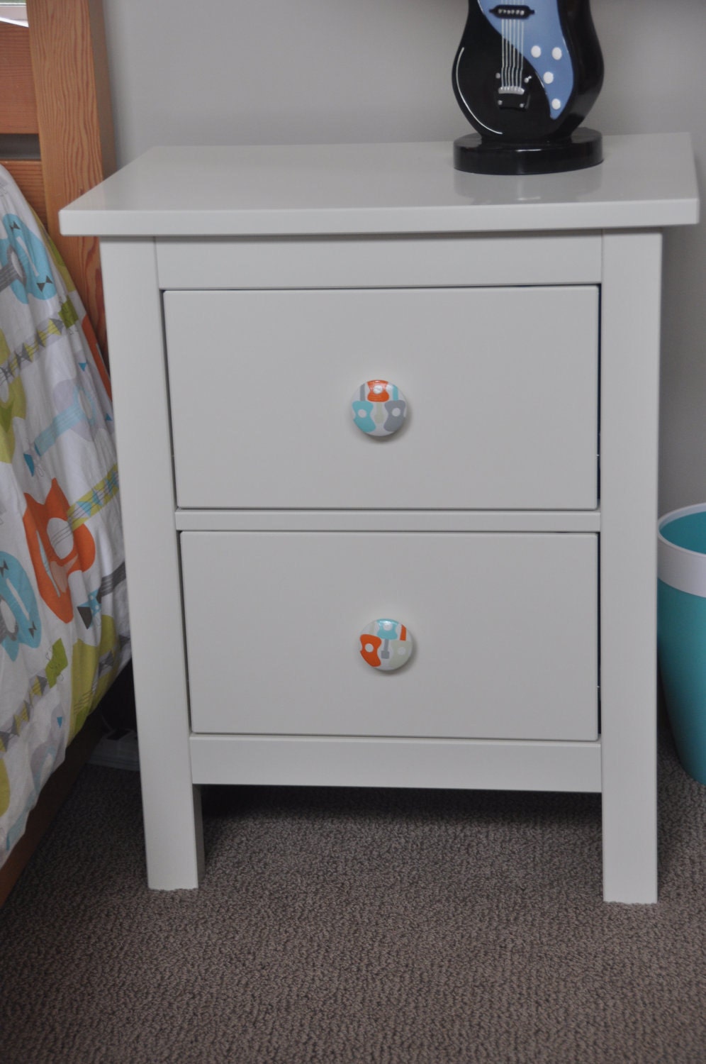 Mono Guitar Rock and Roll Knobs Drawer Pulls