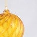 Hand Blown Glass Ball Orb Window Hanging Ornament Suncatcher Honey Gold Yellow