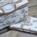 Brown, Ivory Cotton Flannel Toile Wipe Case Set- Large & Travel Size