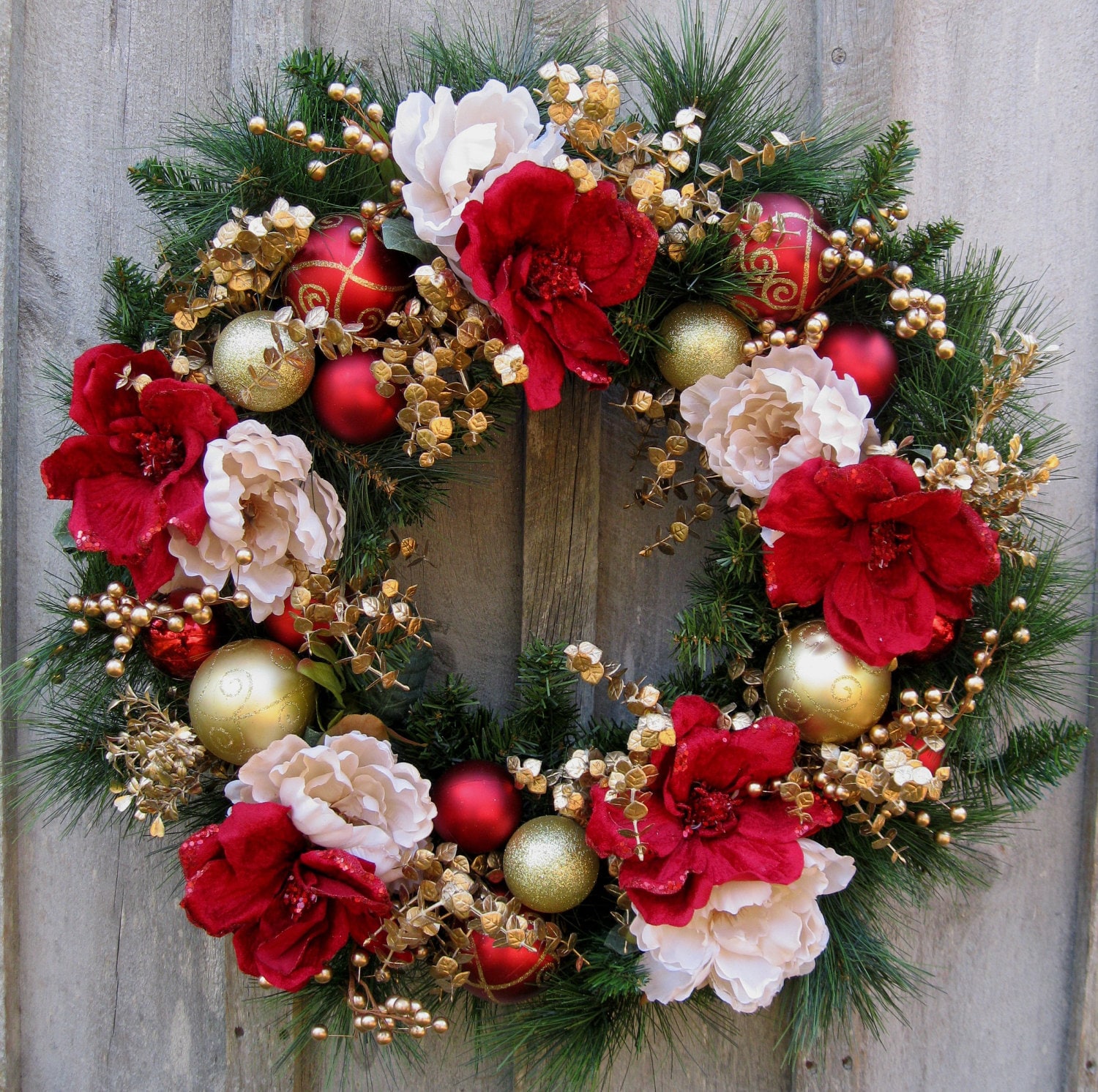 New Decorated Christmas Wreaths for Simple Design