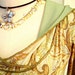 For Imtice9 ONLY - Small Mini Dress/Tunic, Lined Hoodie in Pastel Greens and Browns Lycra Paisley Print with Long Sleeves