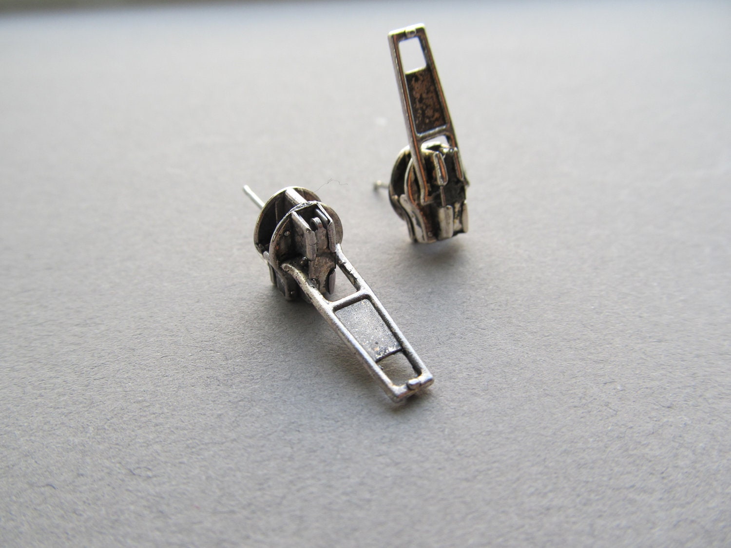Zip Zip Zipper Stud Earrings
