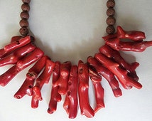 coral and lava rock necklace - il_214x170.354208046_ecih