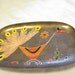 Vintage Miquel Pineda Enamel on Copper Peacock Plate