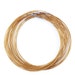 6 - Metalic Copper Steel Necklaces-18 inch- 1mm Screw Clasp Choker- Nice Quality