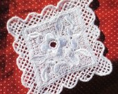 Venise Lace Appliques Flower White (6)