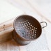 Tiny Weenie Kitchen Utensil - Brass Colander - Miniature Dollhouse