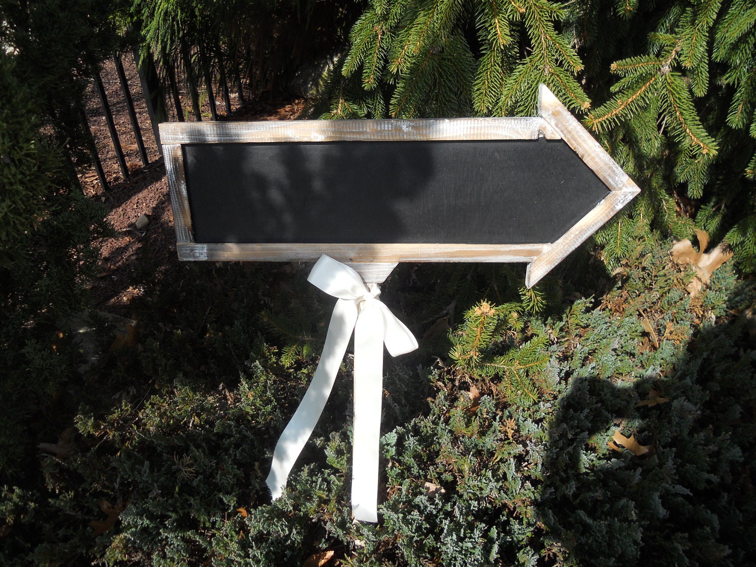 Rustic Double Sided Chalkboard Arrow Sign Chalkboard