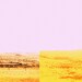 Modern Art Diptych Minimalist Color Landscape Road Trip Photography 11x14 Pink Sky, Yellow Fields