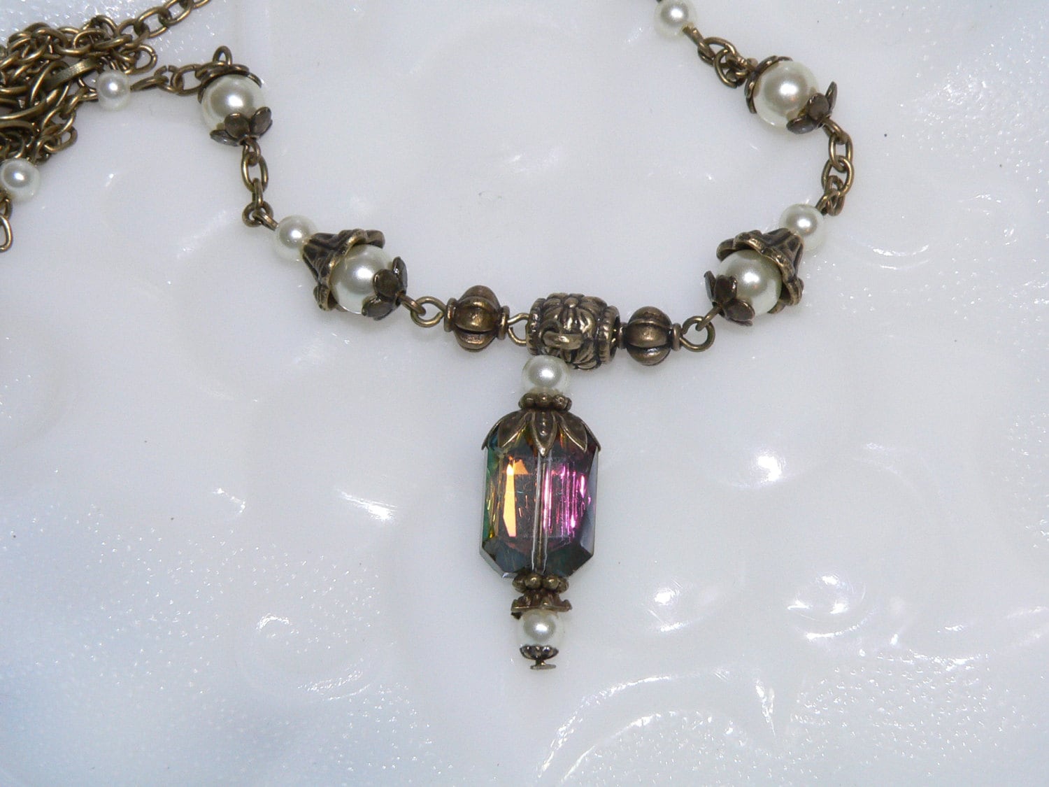 Downton Abbey Inspired Jewelry Vintage Emerald Cut Necklace eBay