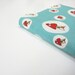 2013 Agenda, turquoise aqua red white cute mushrooms, A6 diaries, day to a page or week in view, handmade by greengrass2