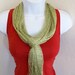 Multipurpose Shiny silver green color scarf belt bustier top and shawl