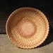 Woven plate Rustic table centerpiece Eco gift home decor Light straw color Chinese-bend pattern Easter table decor