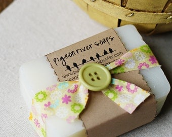 Bare - Unscented Soap - Mild Handmade Vegan Soap Bar - Fragrance Free Soap - Natural Cold Process Soap - Unscented Bar Soap