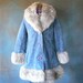 1970's mini coat faux suede and fake fur belted and lined from Diz Has Neat stuff