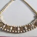 Reserved for Lindzey Vintage Milk Glass and Rhinestone Choker