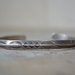 Navajo Hand Stamped Silver Bracelet