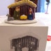 snow village outdoor nativity scene