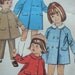 vintage 1966 simplicity toddlers COAT slacks sewing pattern SIZE 3 double breasted lined CLASSIC raglan sleeves
