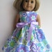 Blue Flowers Sleeveless Dress for Your American Girl Doll