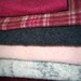 Oversized wool pieces for needle felting, craft projects, stuffed animals, 100% wool, burgandy gray destash