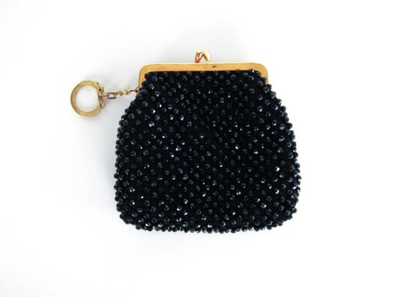 Vintage Black Coin Purse by pastoria on Etsy
