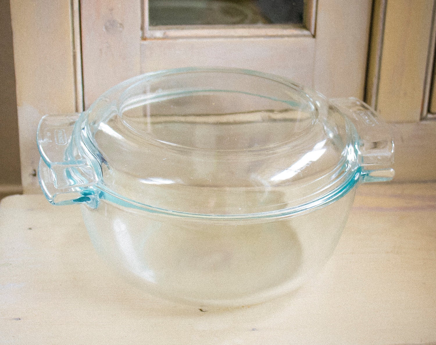 RARE Vintage 1.5 Qt Pyrex de Corning 454 Casserole Dish with