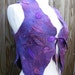 Winter Sale Purple Leafy Magic Faerie Elf Vest Waistcoat