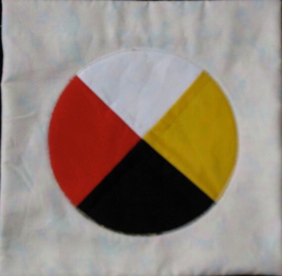 Prayer Flag/Medicine Wheel by InnerLandscaping on Etsy