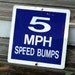 Vintage 5 MPH Sign - Speed Bumps
