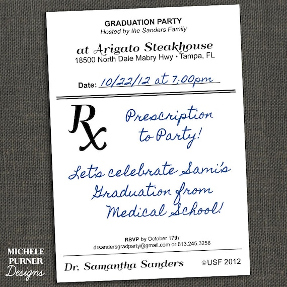 Pharmacy Graduation Invitation Template 5