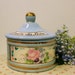 Beautiful Vintage French Poudre du Bain Apothecary Jar .Powder Container by Jeanne Robinette of California
