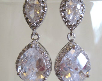 Swarovski Earrings Bridesmaids Weddings Women's by JewlesDesigns