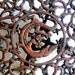 Vintage Cast Iron Trivet with Lizard and Scrolls Design,Kitchenware,Kitchen Accessory