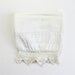 Beautiful Vintage Crocheted Lace Trimmed White Pillowcase