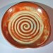 Handmade Pottery Spoon Rest, Golden Copper Glaze, Fall Colors