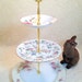 FIGHT LIKE A GIRL Floral Fete Three Tier Cupcake Stand