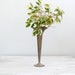 Vintage Metal Vase, rustic tall vase, unique vase for one flower or branch, funnel shape copper vase,