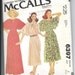 McCall's Dress Pattern 6397: Size 8, Pullover Dress, Uncut Sewing Pattern