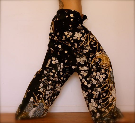 Thai Fisherman Pants Japanese Print Organic Kona by SacredDead