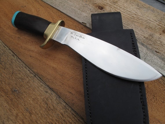 Custom Handmade Wide blade Knife 5160 Steel and by MScollectables