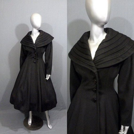 Vintage 50s Lilli Ann Coat Full Skirt Princess by OneTrickChassis